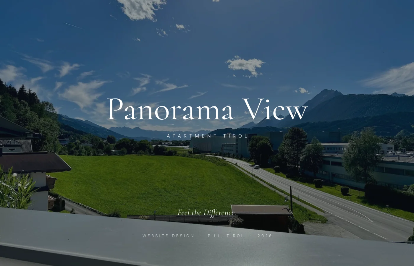 Cover: Panorama View over the Inn valley